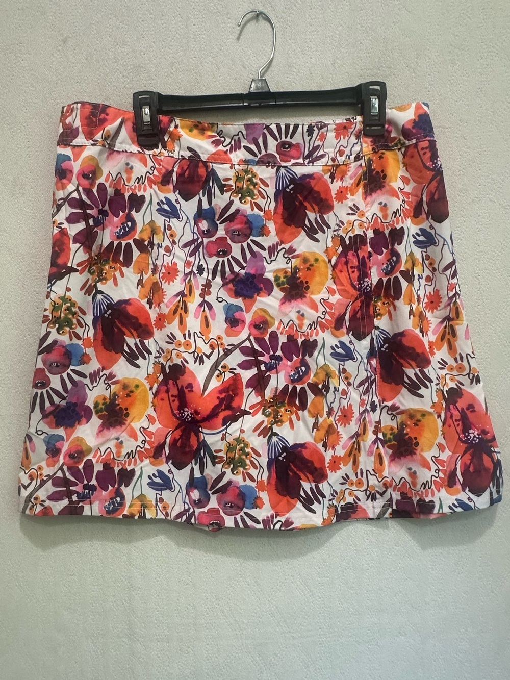 Ripskirt Hawaii Posie Floral Wrap Skirt Multicolor Sz L Length 2 Hook & Loop